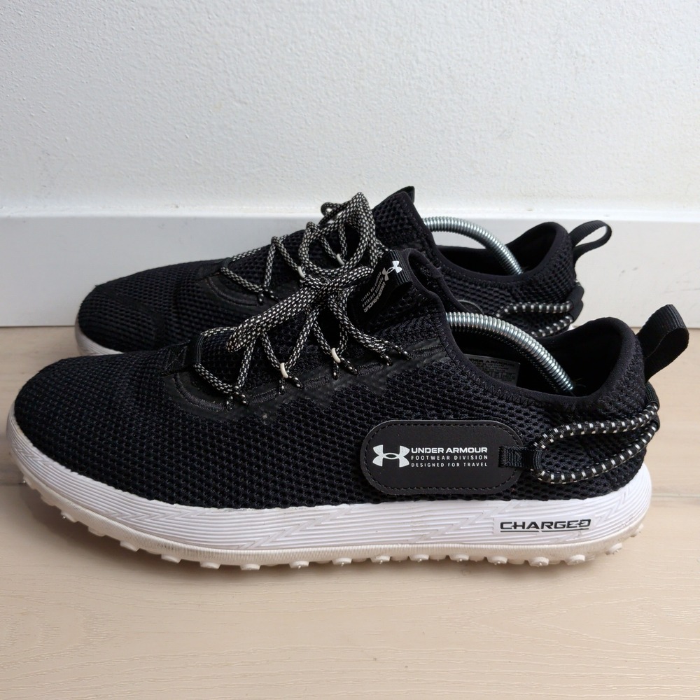 Under Armour Fat Tire Venture Sneakers Mens 13 Black White Shoes 3027562-002
